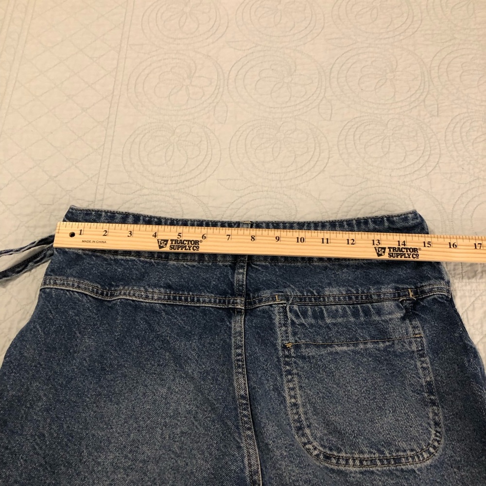 We The Free Denim Wrap Mini Skirt in Blue aso Taylor swift - Picture 10 of 13